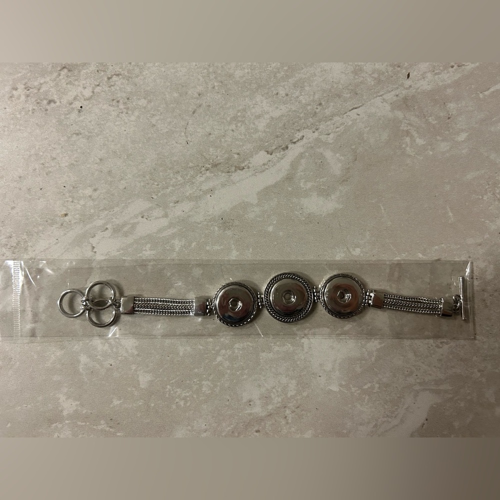 Snap it jewelry silver colored style